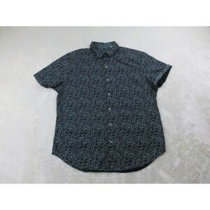 Robert Graham Shirt Mens Extra Large Black Classic Fit Button Up Casual*